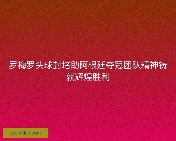 罗梅罗头球封堵助阿根廷夺冠团队精神铸就辉煌胜利